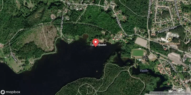 Satellitbild över Tansen Grycksbo i Falun