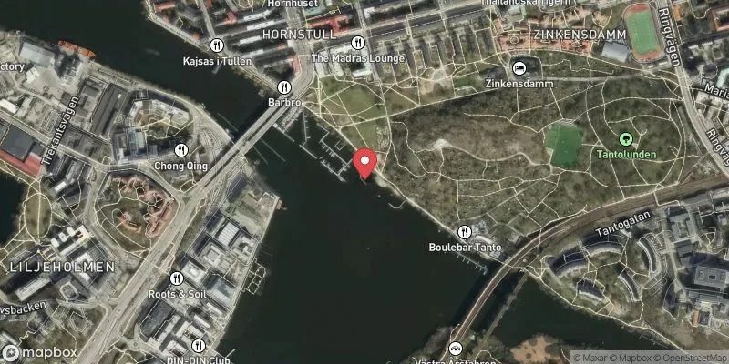 Satellitbild över Tanto, brygga i Stockholm