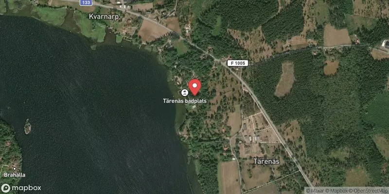 Satellitbild över Tärenäs i Tranås