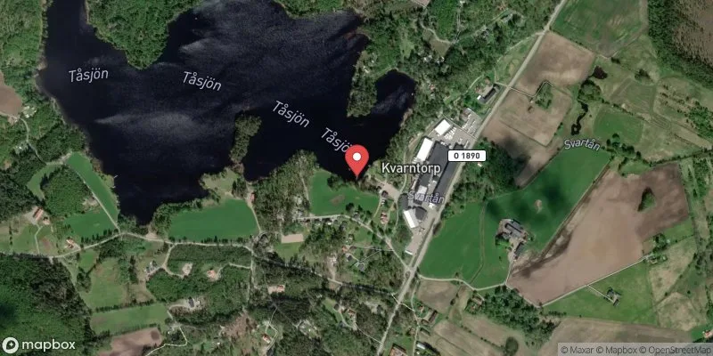 Satellitbild över Tåsjön, Bergstena i Vårgårda