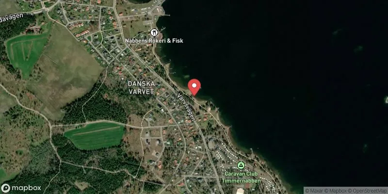 Satellitbild över Timmernabben, Danska varvet i Mönsterås