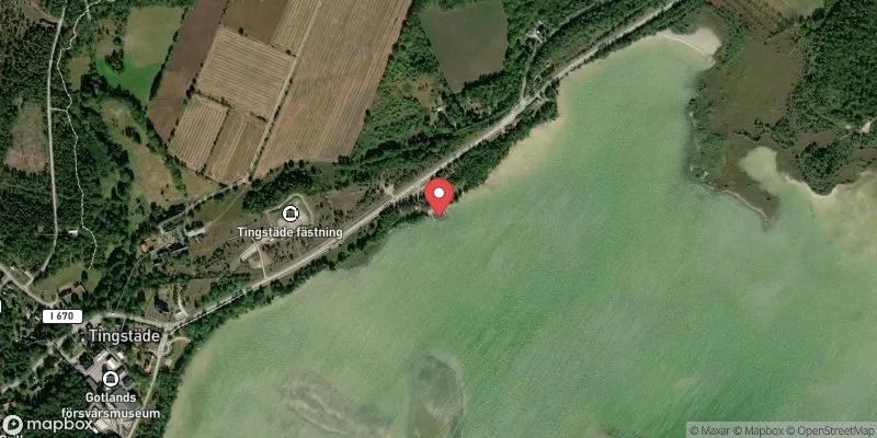 Satellitbild över Tingstäde träsk i Gotland