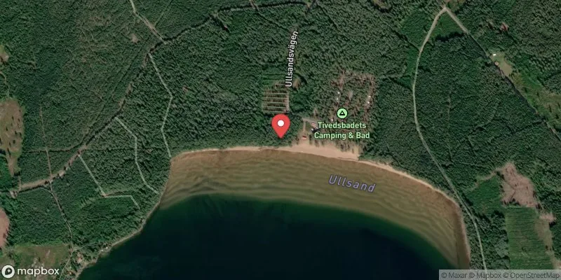 Satellitbild över Tivedsbadet i Laxå