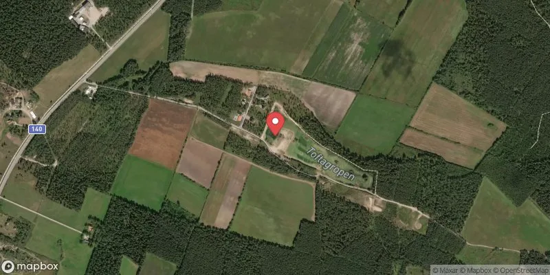 Satellitbild över Toftagropen i Gotland