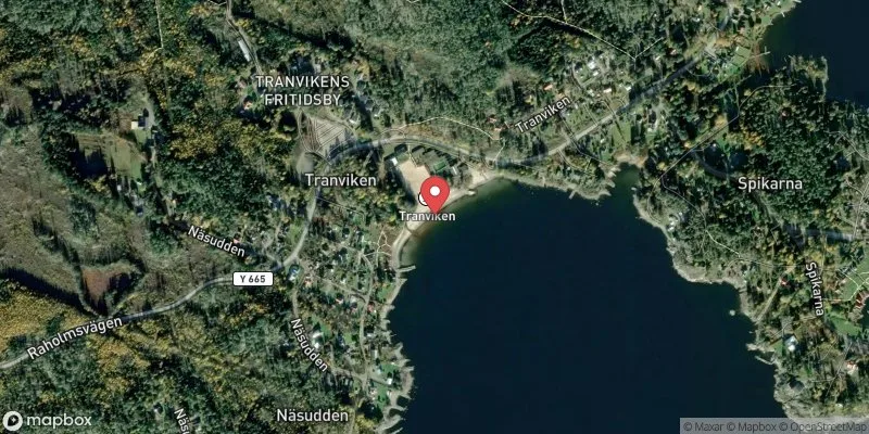 Satellitbild över Tranviken Alnö i Sundsvall