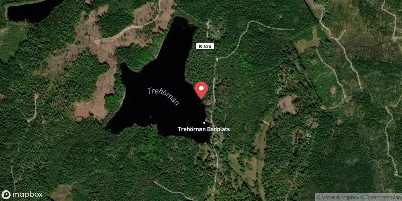 Satellitbild över Trehörnan i Karlshamn