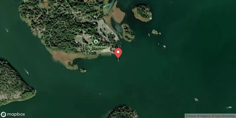 Satellitbild över Trosa Havsbad i Trosa