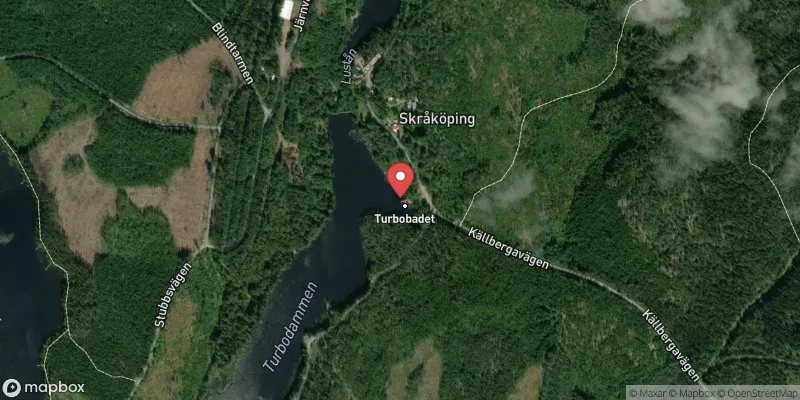Satellitbild över Turbobadet i Hedemora