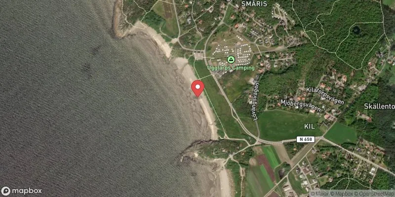 Satellitbild över Ugglarps N camping i Falkenberg