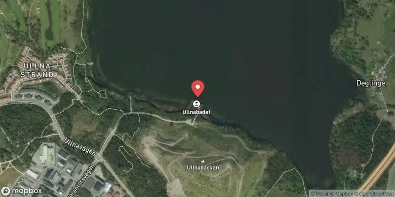 Satellitbild över Ullnasjön i Täby