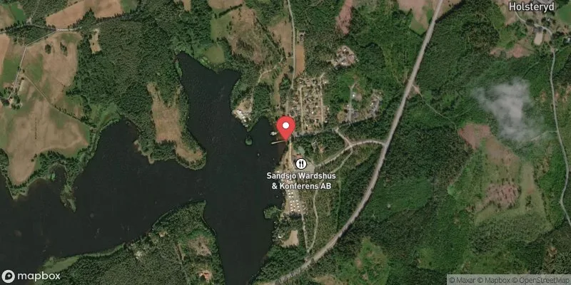 Satellitbild över Uppsjön, Sandsjöbadet i Nässjö