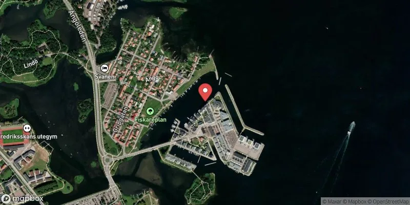 Satellitbild över Utrustningskajen i Kalmar