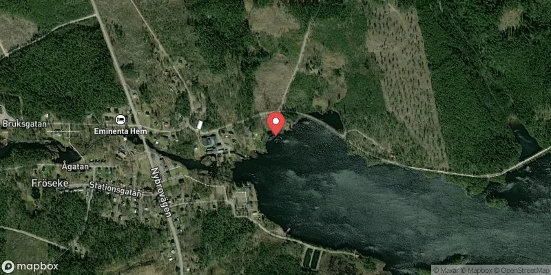 Satellitbild över Uvasjön, Fröseke i Uppvidinge