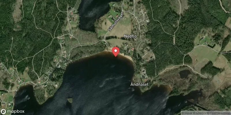 Satellitbild över V:a Nedsjön, Nedflo i Bollebygd