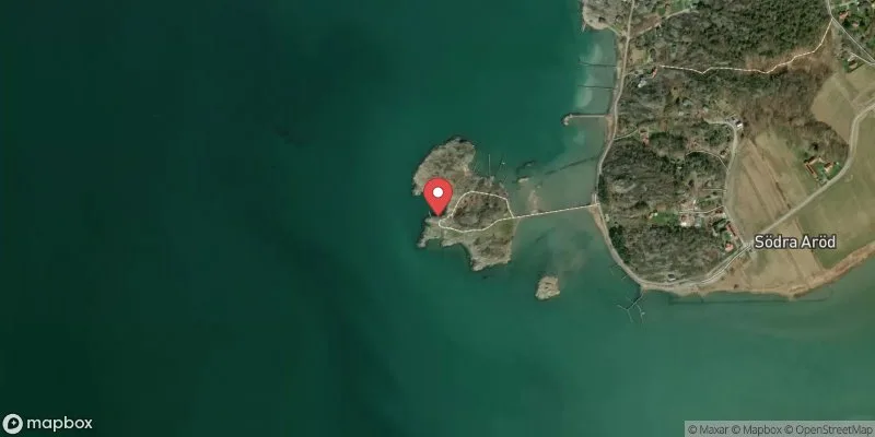 Satellitbild över Vadholmen i Kungälv