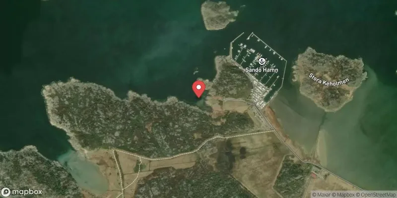 Satellitbild över Vallda Sandö - Stensvik i Kungsbacka