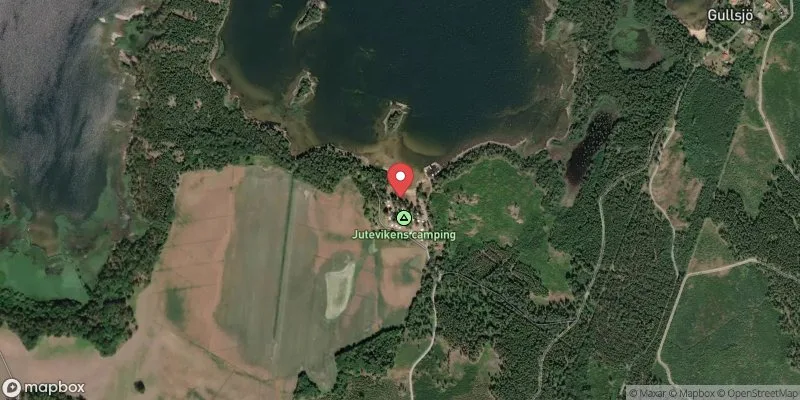 Satellitbild över Vänern,  Årnäs Jutaviken i Götene