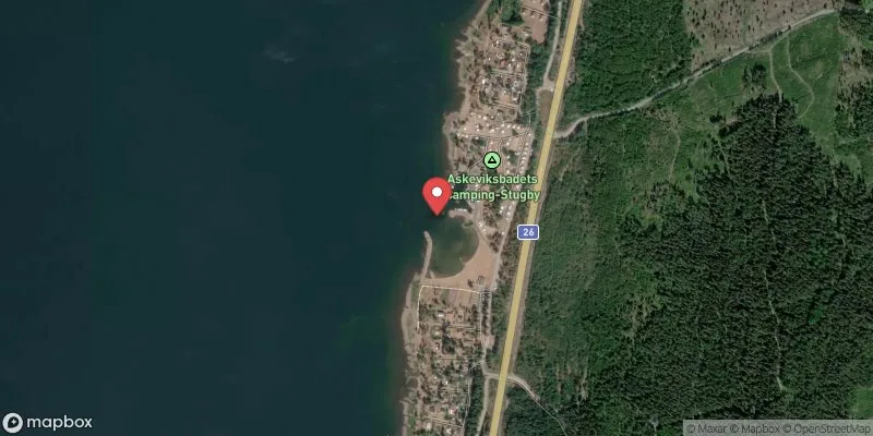 Satellitbild över Vänern, Askevik i Mariestad