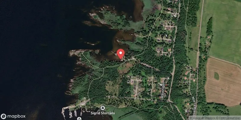 Satellitbild över Vänern, Blomberg i Götene