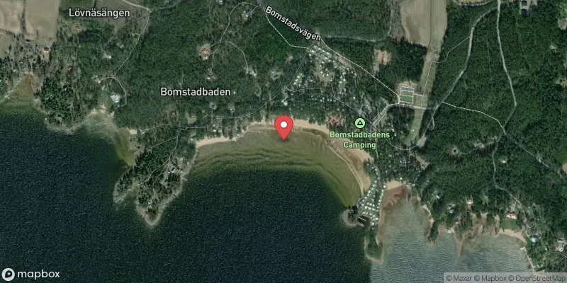 Satellitbild över Vänern  Bomstad i Karlstad