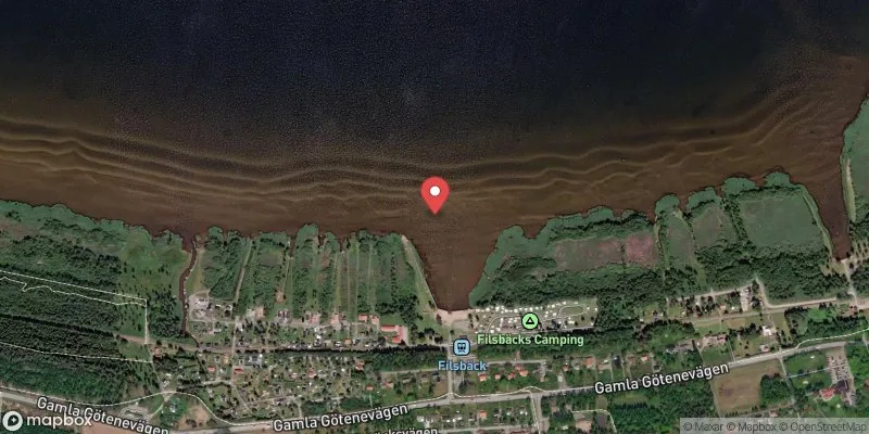 Satellitbild över Vänern, Filsbäck i Lidköping