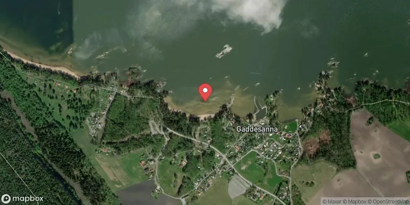 Satellitbild över Vänern, Gaddesanna i Vänersborg