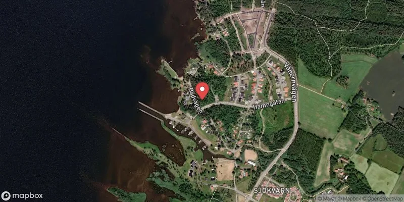 Satellitbild över Vänern, Källby i Götene