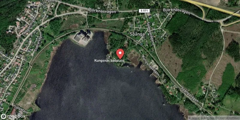 Satellitbild över Vänern Kungsnäs i Karlstad