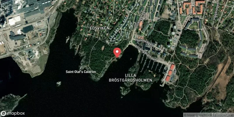 Satellitbild över Vänern, Lillängsviken i Hammarö