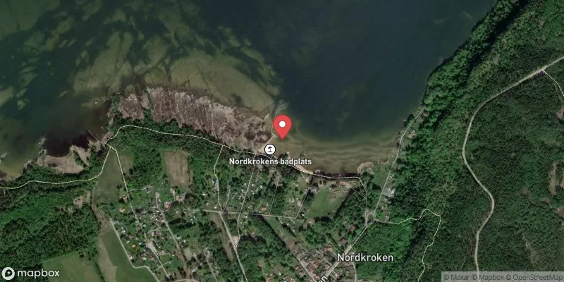 Satellitbild över Vänern, Nordkroken i Vänersborg