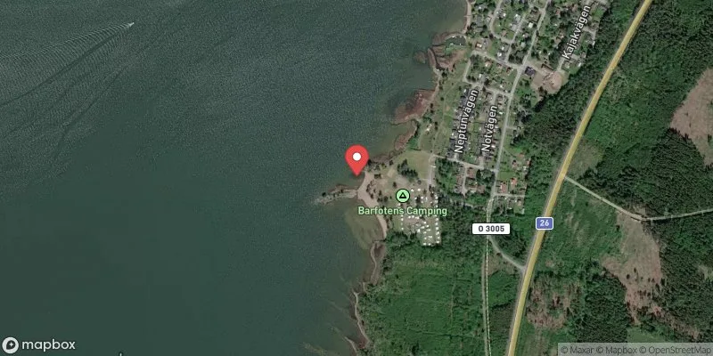 Satellitbild över Vänern, Otterbäcken, Barfoten i Gullspång