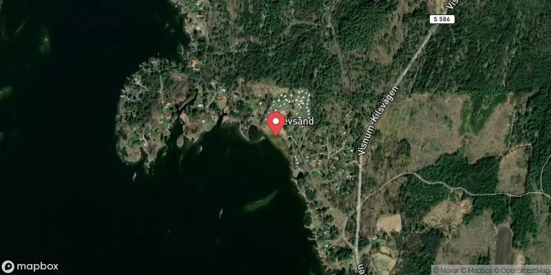 Satellitbild över Vänern, Revsand i Kristinehamn