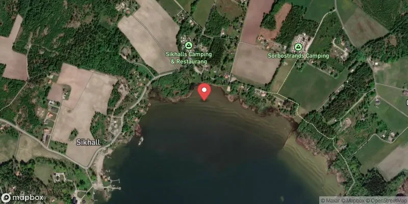 Satellitbild över Vänern, Sikhall i Vänersborg