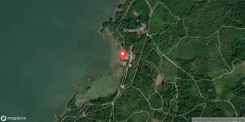 Satellitbild över Vänern, Snapen i Mariestad