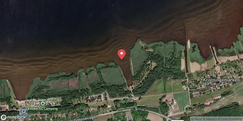 Satellitbild över Vänern, Truve i Lidköping