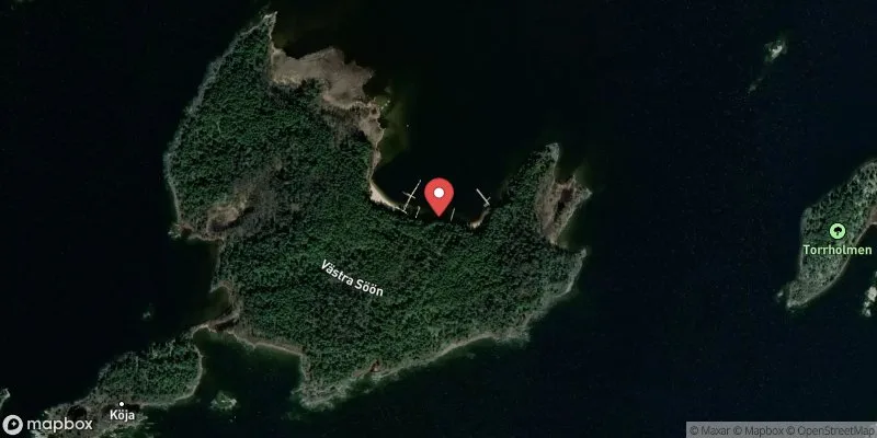 Satellitbild över Vänern, Västra Söön i Hammarö