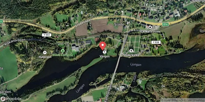 Satellitbild över Vången Stöde i Sundsvall