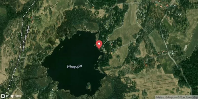 Satellitbild över Vängsjön i Norrtälje