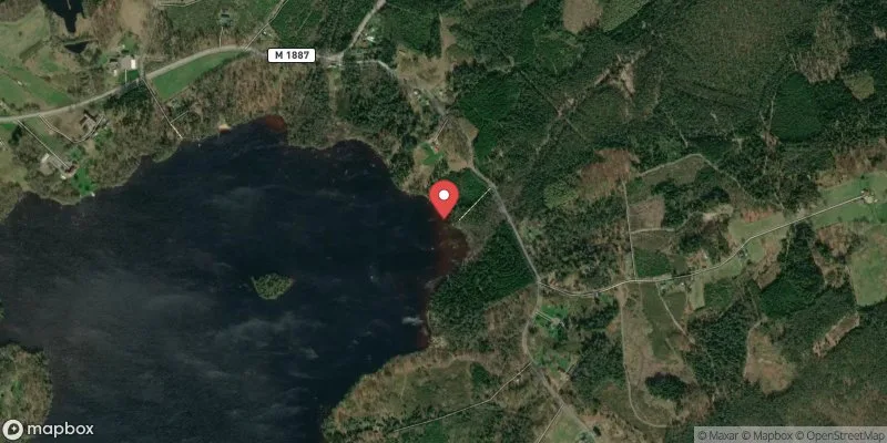Satellitbild över Värsjö badplats i Örkelljunga