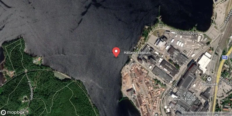 Satellitbild över Väsman, Hällarna i Ludvika