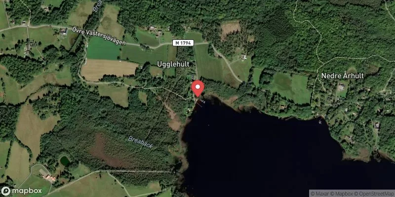 Satellitbild över Västersjön i Ängelholm