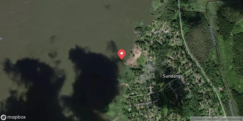 Satellitbild över Västlandasjön, Sundänge i Köping