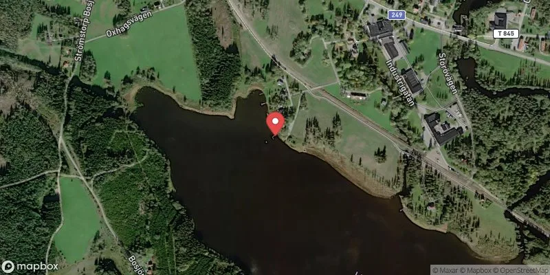 Satellitbild över Vedevågssjön, Herrgårdsbadet i Lindesberg