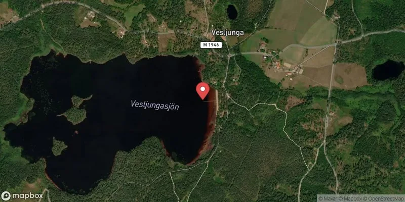 Satellitbild över Vesljungasjön i Osby