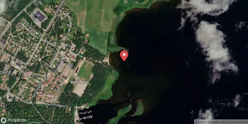 Satellitbild över Vesslabadet, Friggesund i Hudiksvall