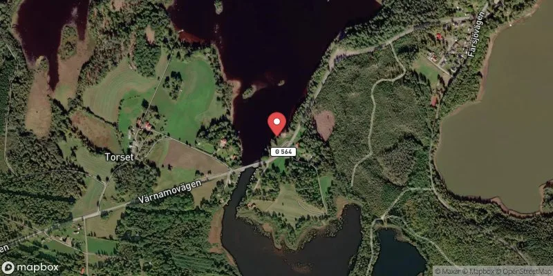 Satellitbild över Vidöstern, Sundet i Ljungby