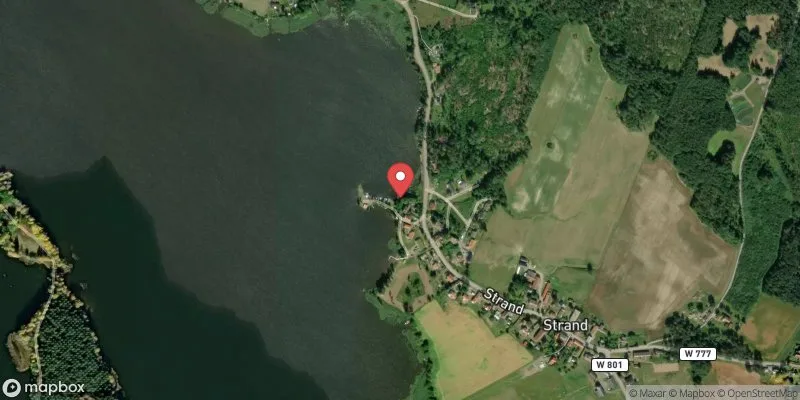 Satellitbild över Vika Strand i Falun