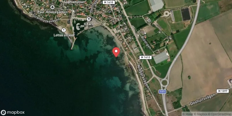 Satellitbild över Viken, Gräsa brygga i Höganäs