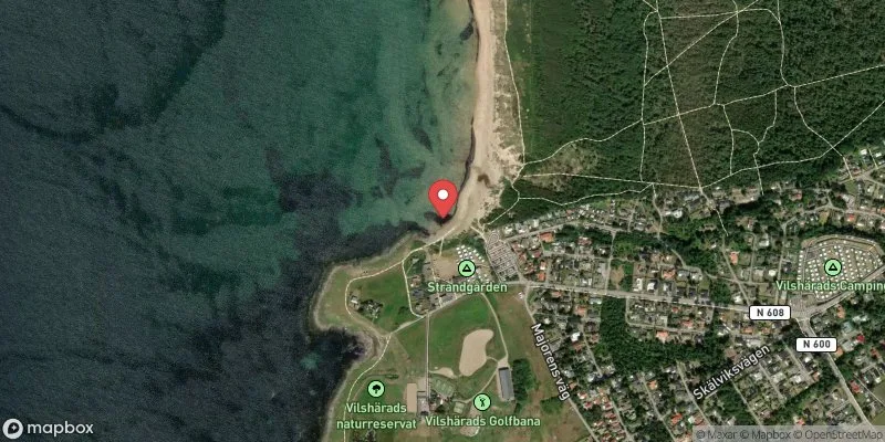 Satellitbild över Vilshärad i Halmstad