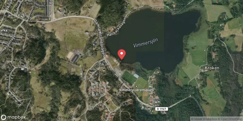 Satellitbild över Vimmersjön i Ale